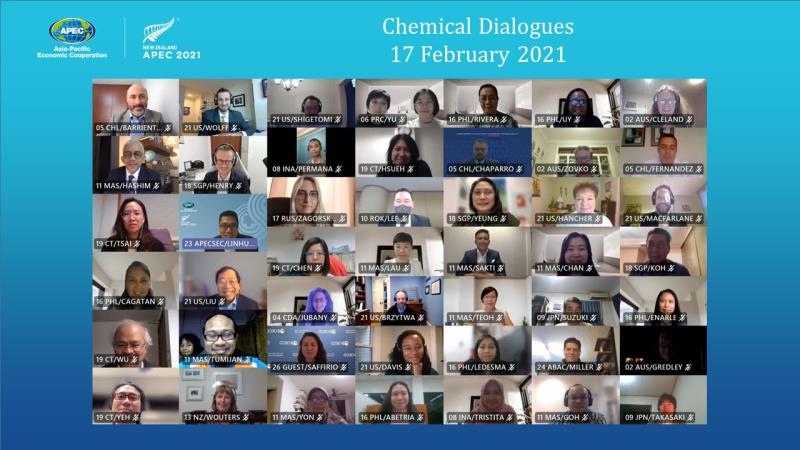 化學對話線上會議合照